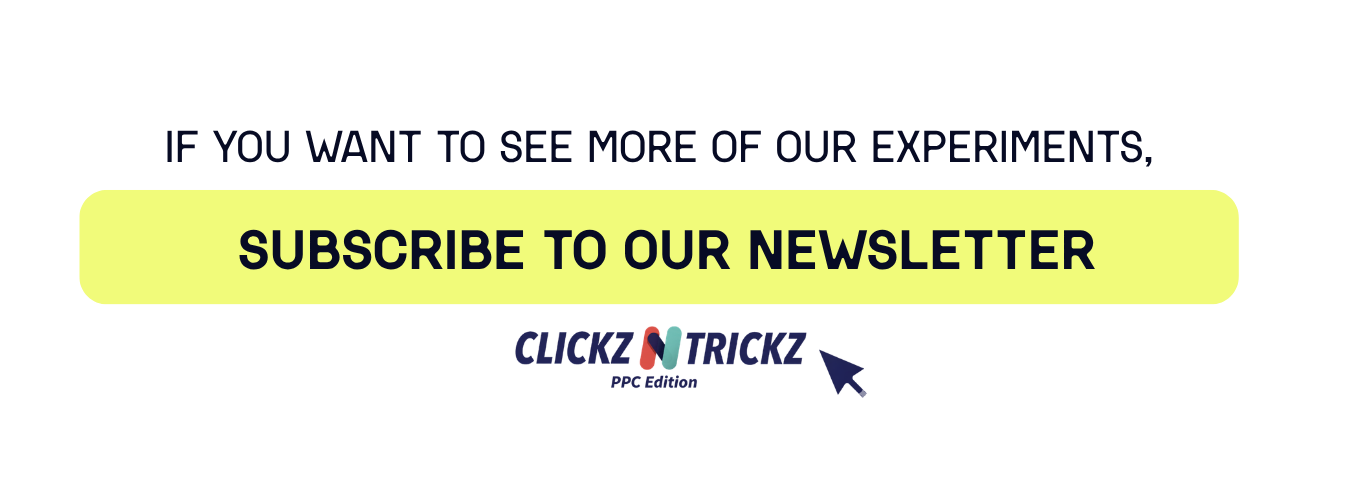 Subscribe to our newsletter — CLICKZ N TRICKZ